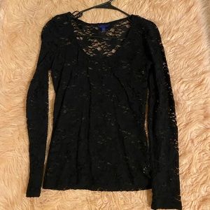Black Lace Shirt